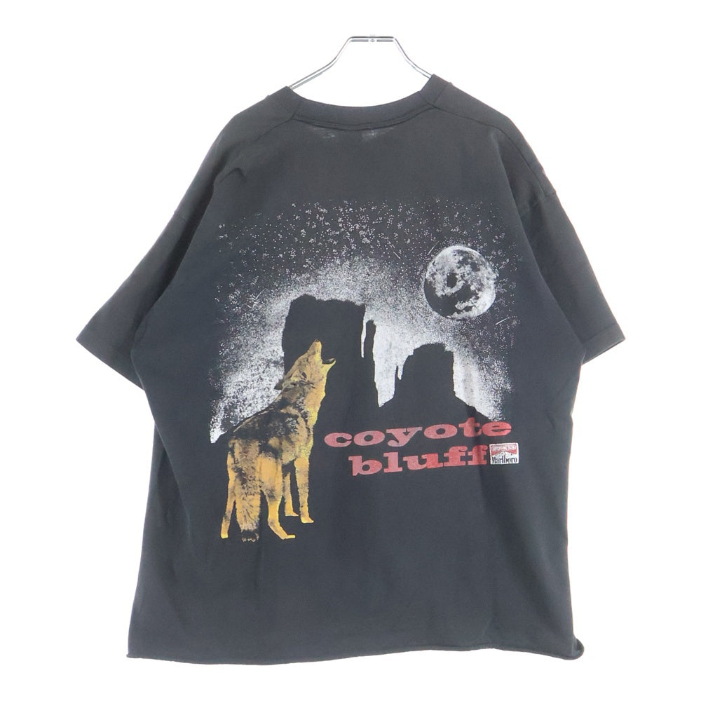 VINTAGE(ヴィンテージ) 90s Marlboro COYOTE BLUFF POCKET TEE マルボロ コヨーテ 両面プリント半袖Tシャツ カットソー ブラック