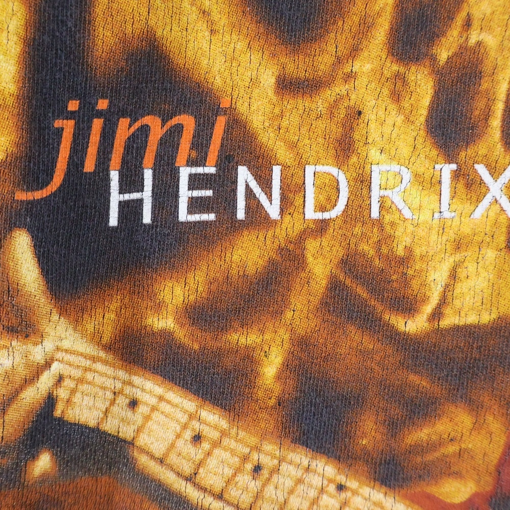 VINTAGE(ヴィンテージ) 00s JIMI HENDRIX ジミー ヘンドリックス フロント プリント Tシャツ 半袖カットソー ブラック