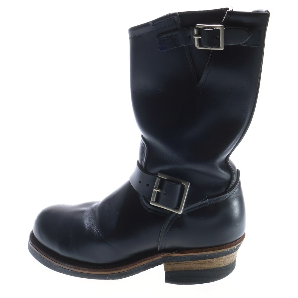 RED WING(レッド ウイング) 90s ENGINEER BOOTS MADE IN USA PT99 2268 前期 USA製 刺繍羽タグ エンジニアブーツ ブラック D08359
