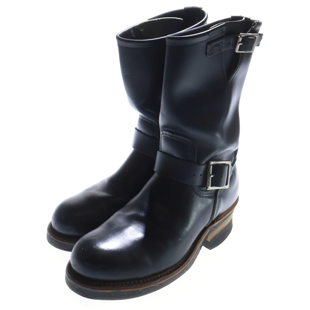RED WING(レッド ウイング) 90s ENGINEER BOOTS MADE IN USA PT99 2268 前期 USA製 刺繍羽タグ エンジニアブーツ ブラック D08359