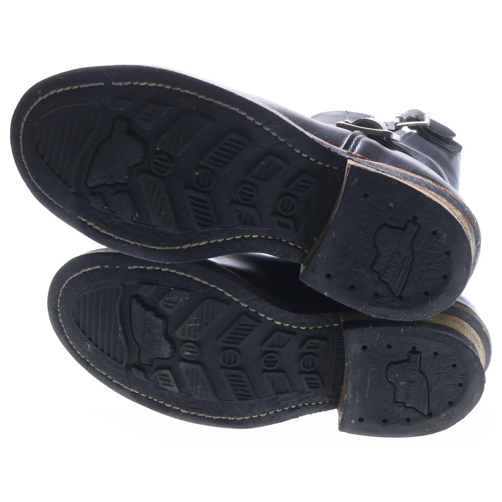 RED WING(レッド ウイング) 90s ENGINEER BOOTS MADE IN USA PT99 2268 前期 USA製 刺繍羽タグ エンジニアブーツ ブラック D08359