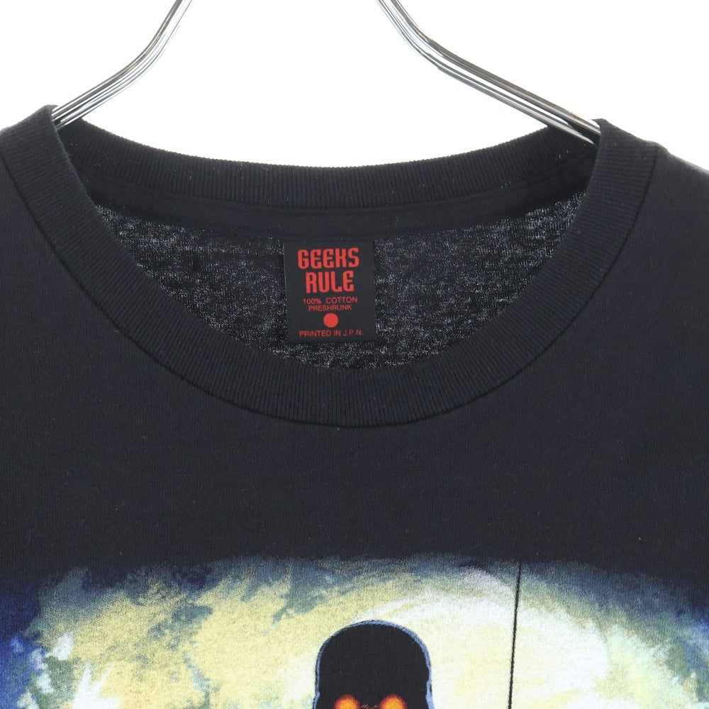 GEEKSRULE(ギークスルール) JIN-ROH 人狼 ムービーTシャツ 半袖プリントTシャツ カットソー ブラック