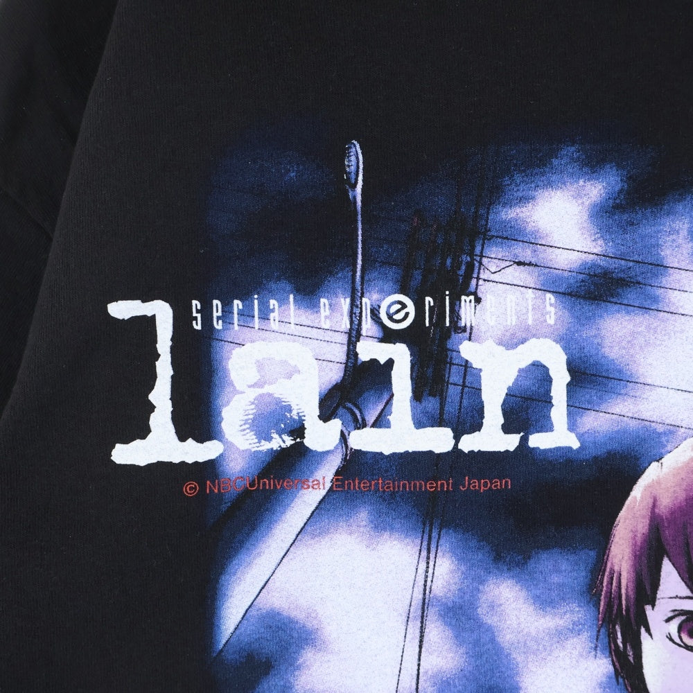 GEEKSRULE(ギークスルール) serial experiments lain レイン 両面プリント 半袖Tシャツ カットソー ブラック
