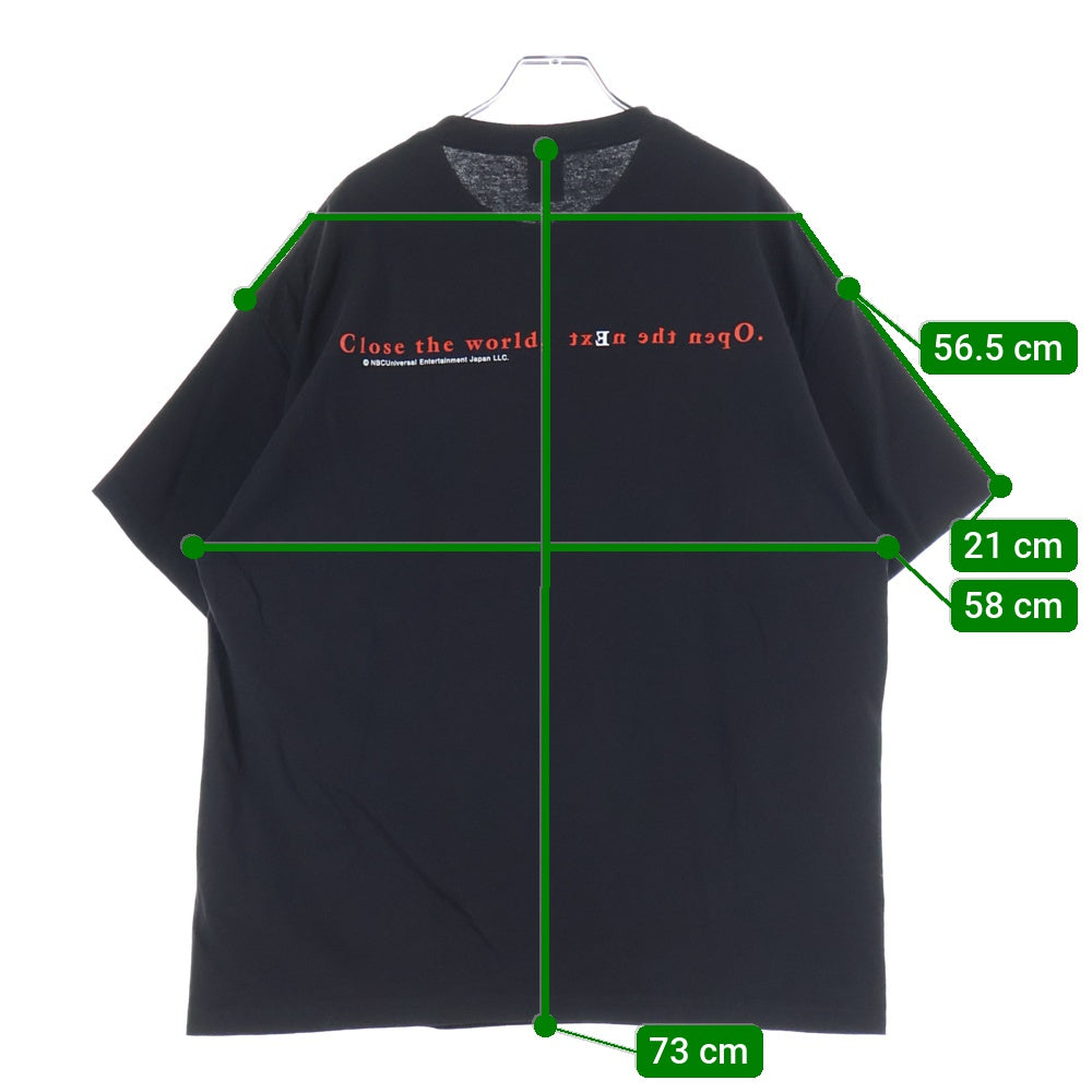 GEEKSRULE(ギークスルール) serial experiments lain レイン 両面プリント 半袖Tシャツ カットソー ブラック