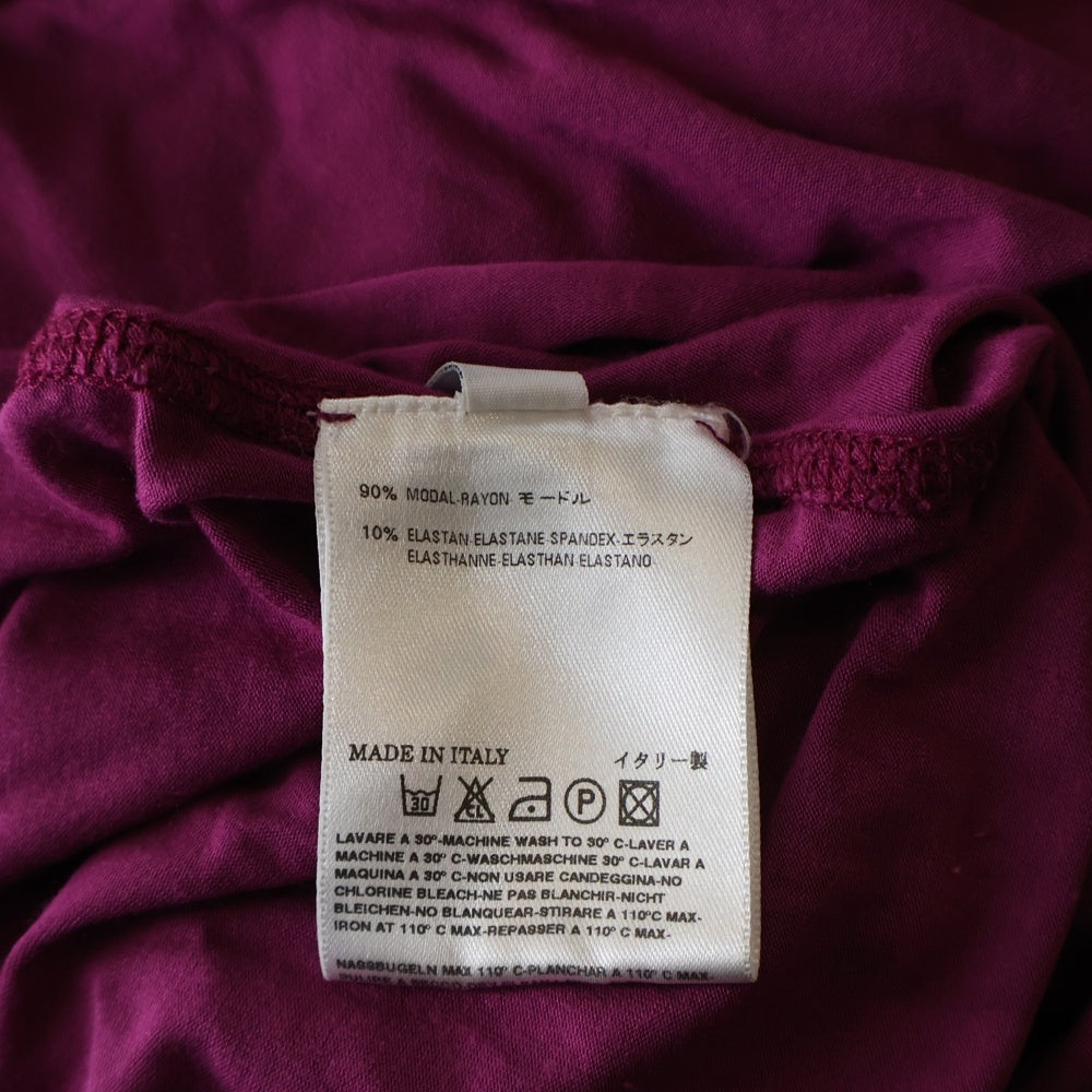 Maison Margiela(メゾンマルジェラ) 06AW ここのえ期 インサイドアウトデザイン Vネックカットソー 長袖Tシャツ ピンク 00959/0062 レディース