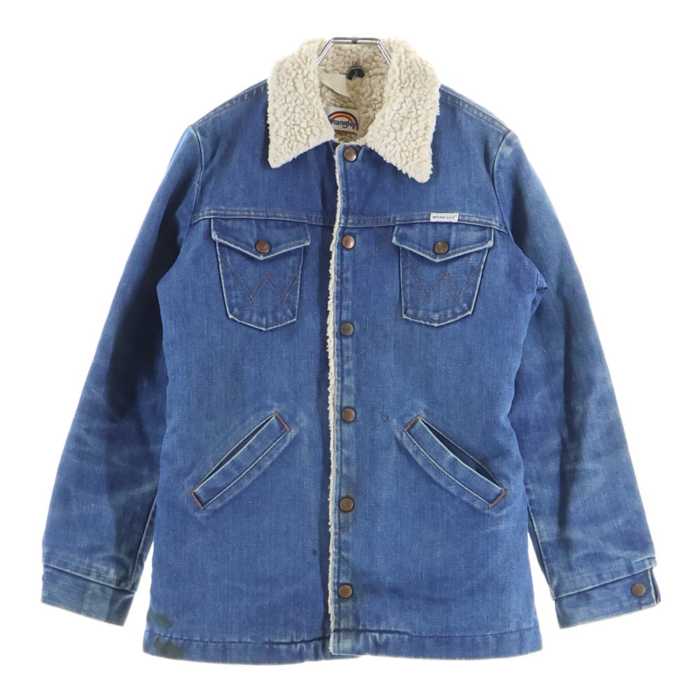 Wrangler(ラングラー) 70s VINTAGE Denim Boa Jacket デニムボアジャケット スナップボタン インディゴ