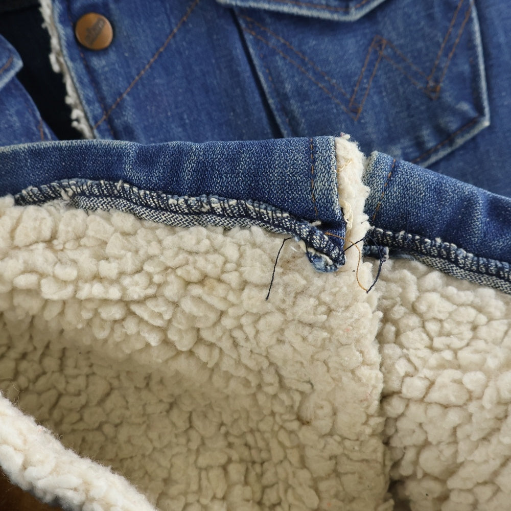 Wrangler(ラングラー) 70s VINTAGE Denim Boa Jacket デニムボアジャケット スナップボタン インディゴ