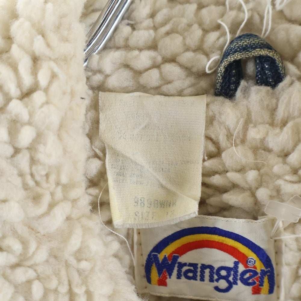 Wrangler(ラングラー) 70s VINTAGE Denim Boa Jacket デニムボアジャケット スナップボタン インディゴ
