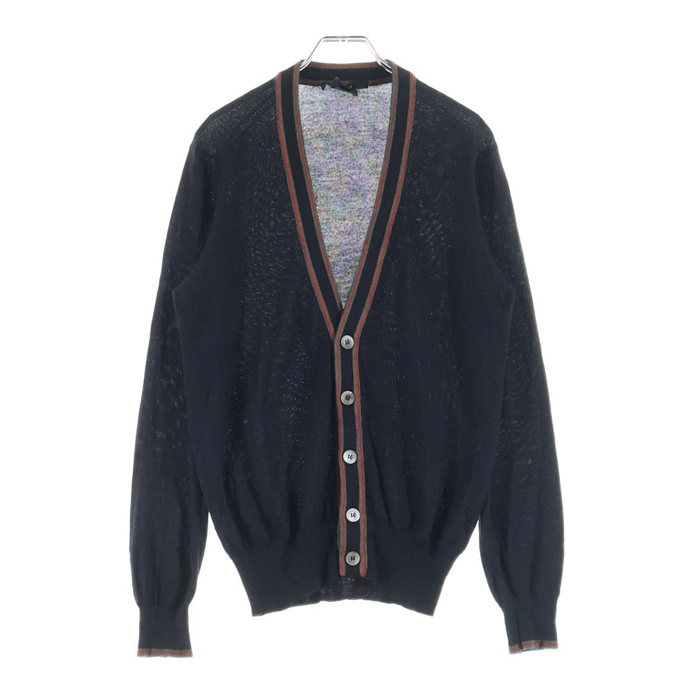 GUCCI(グッチ) シェリーライン カーディガン キャメル シルク ブラック 147015 Z9563