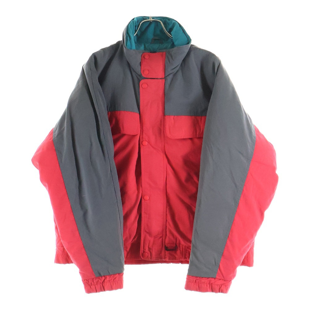 Eddie Bauer(エディバウワー) 80-90s Goose Down Jacket グースダウンジャケット 黒タグ後期 レッド×グレー