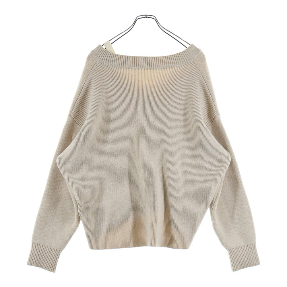 JACQUEMUS(ジャックムス) 23AW アシンメトリー Vネックニット ベージュ 236KN150-2116-130