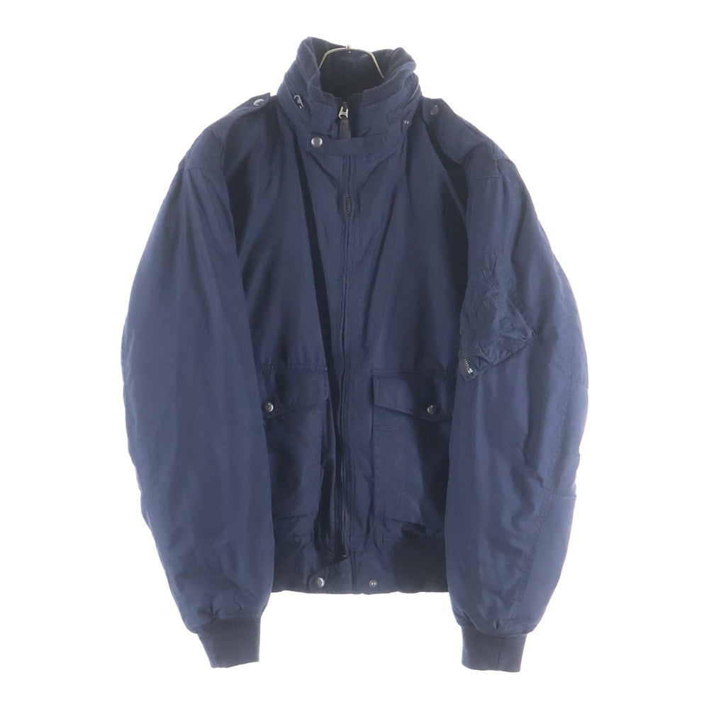 POLO RALPH LAUREN(ポロラルフローレン) 90ー00s Down Jacket ナイロン ジップアップ ダウン ジャケット ネイビー