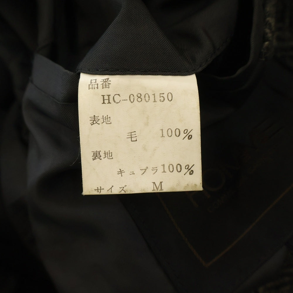 COMME des GARCONS HOMME(コムデギャルソンオム) 80s Archive Chesterfield Coat HC-080150 デカオム ヘリンボーン コート グレー