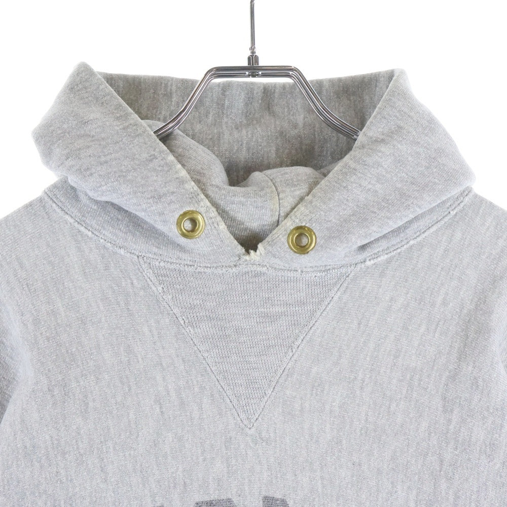 CHAMPION(チャンピオン) 80s REVERSE WEAVE USMA HOODIE リバースウィーブ トリコタグ 前期 フロント プリント パーカー グレー