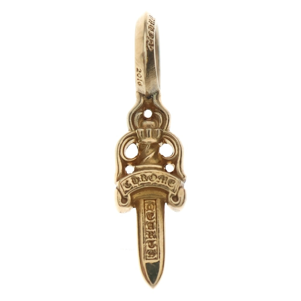CHROME HEARTS(クロムハーツ) 22K STACK DAGGER V2 ダガースタックチャーム ゴールドネックレストップ