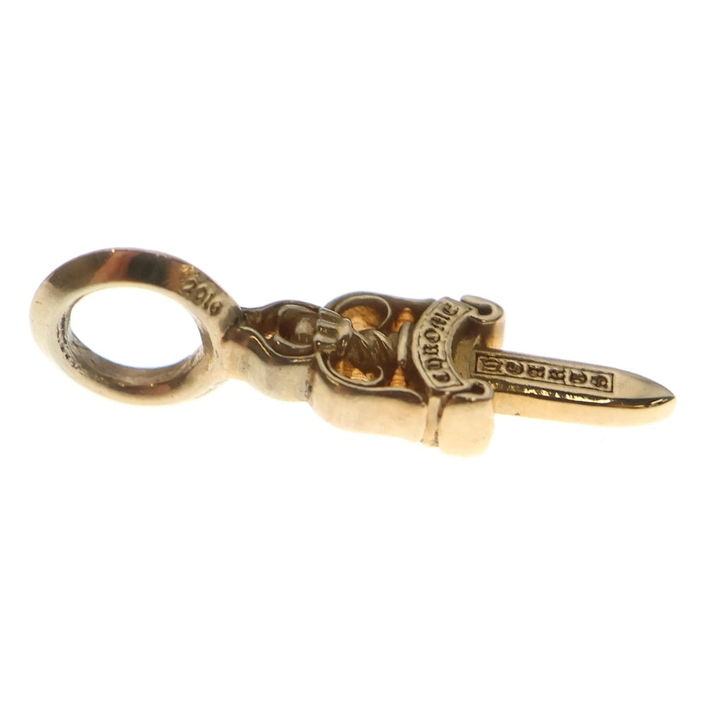 CHROME HEARTS(クロムハーツ) 22K STACK DAGGER V2 ダガースタックチャーム ゴールドネックレストップ