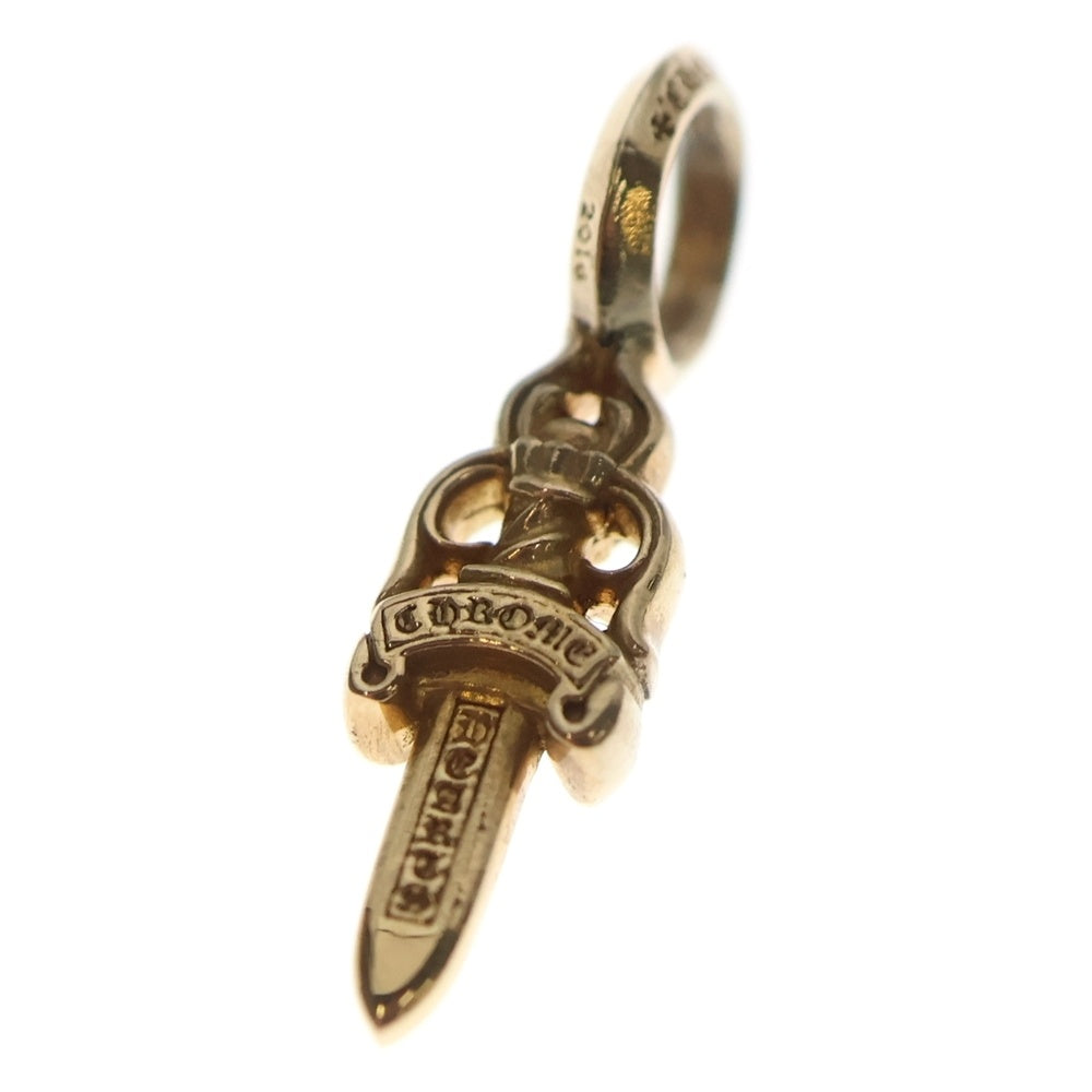 CHROME HEARTS(クロムハーツ) 22K STACK DAGGER V2 ダガースタックチャーム ゴールドネックレストップ