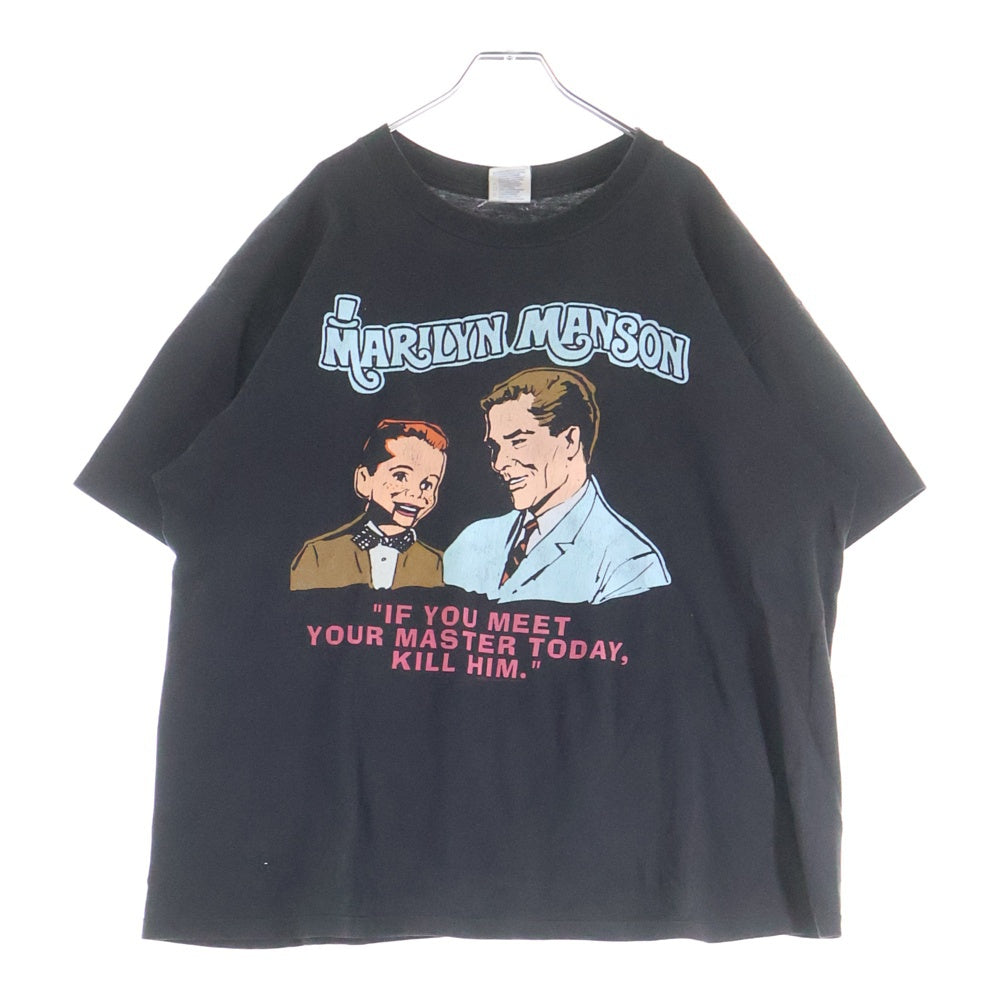 VINTAGE(ヴィンテージ) 90s MARILYN MANSON IF YOU MEET マリリンマンソン イフ ユーミー Tシャツ 半袖カットソー ブラック