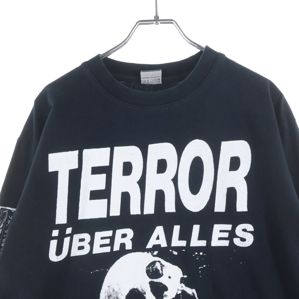VINTAGE(ヴィンテージ) 90s TERROR DON ROCK S/L テラー ドンロック アームプリント 両面プリント ロンT 長袖カットソー ブラック