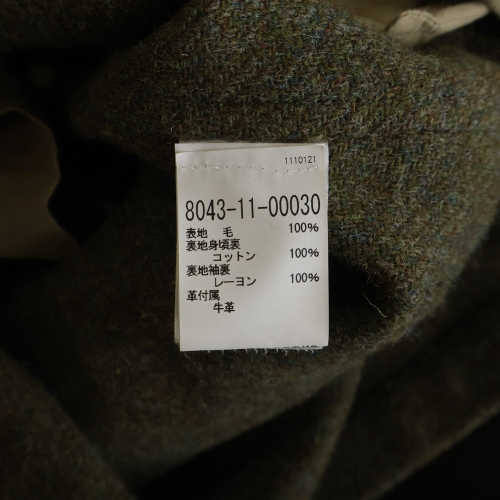 NIGEL CABOURN(ナイジェルケーボン) 21AW ×HARRIS TWEED MADE IN U.K. OW-11 NAM COAT CLASSIC イギリス製 ハリスツイード クラシックウールコート 8043-11-00030