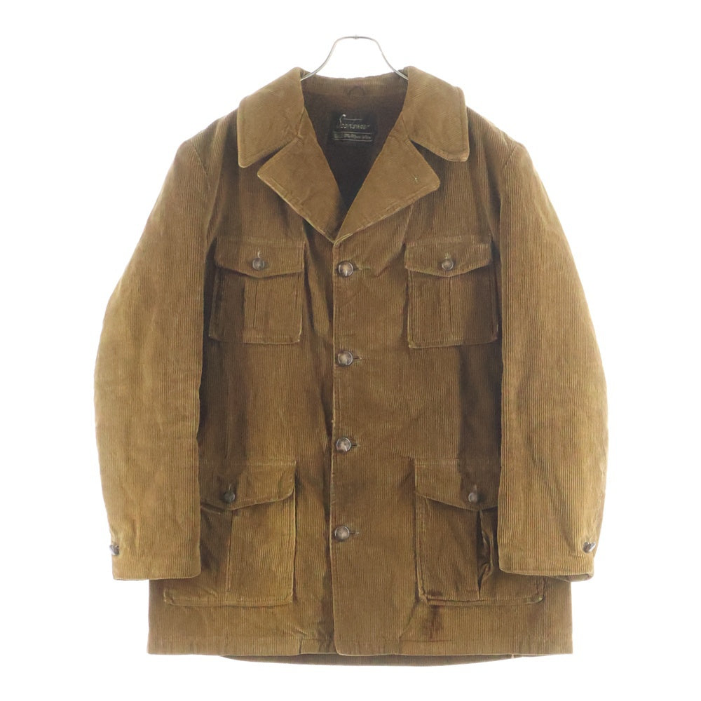 VINTAGE(ヴィンテージ) 70s SEARS シアーズ ランチコート コーデュロイ 裏ボア ブラウン