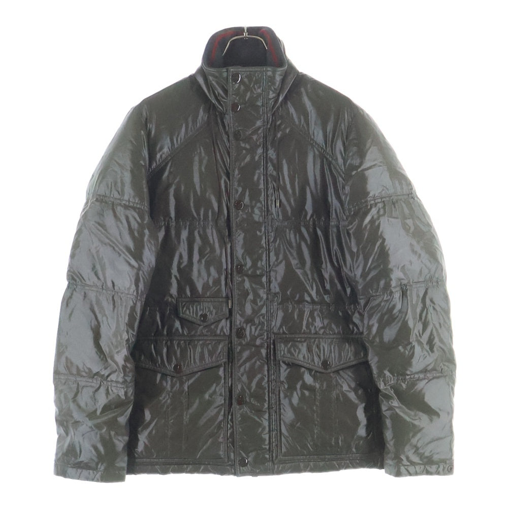 GUCCI(グッチ) Down Jacket 襟シェリーライン ダウンジャケット カーキ 200611 Z4063Down Jacket 襟シェリーライン ダウンジャケット カーキ 200611 Z4063