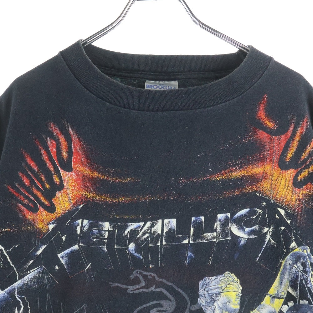 VINTAGE(ヴィンテージ) 90S METALLICA メタリカ AND JUSTICE FOR ALL 大判プリント バンドTシャツ 半袖Tシャツ カットソー ブラック