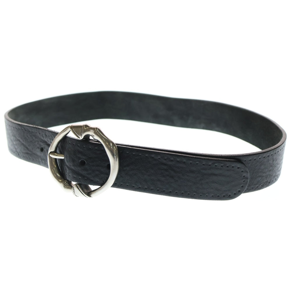 GUCCI(グッチ) Bamboo Buckle Motif Leather Belt バンブー レザーベルト ブラック レディース