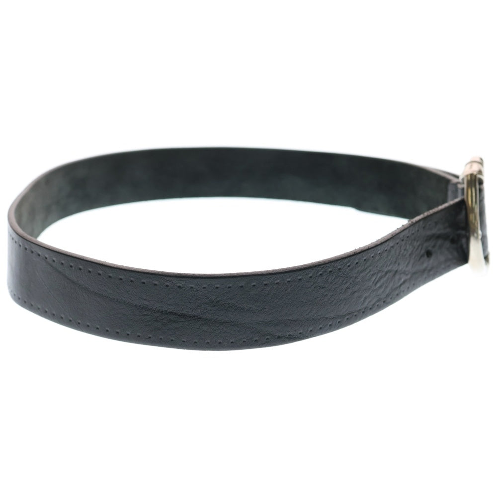 GUCCI(グッチ) Bamboo Buckle Motif Leather Belt バンブー レザーベルト ブラック レディース