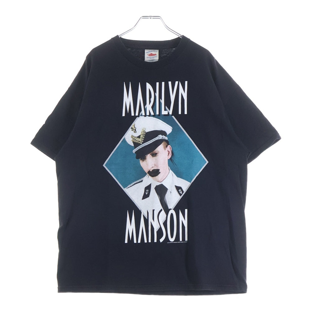 VINTAGE(ヴィンテージ) 00s MARILYN MANSON GROTESK BURLESK TOUR マリリンマンソン Tシャツ 半袖 カットソー ブラック