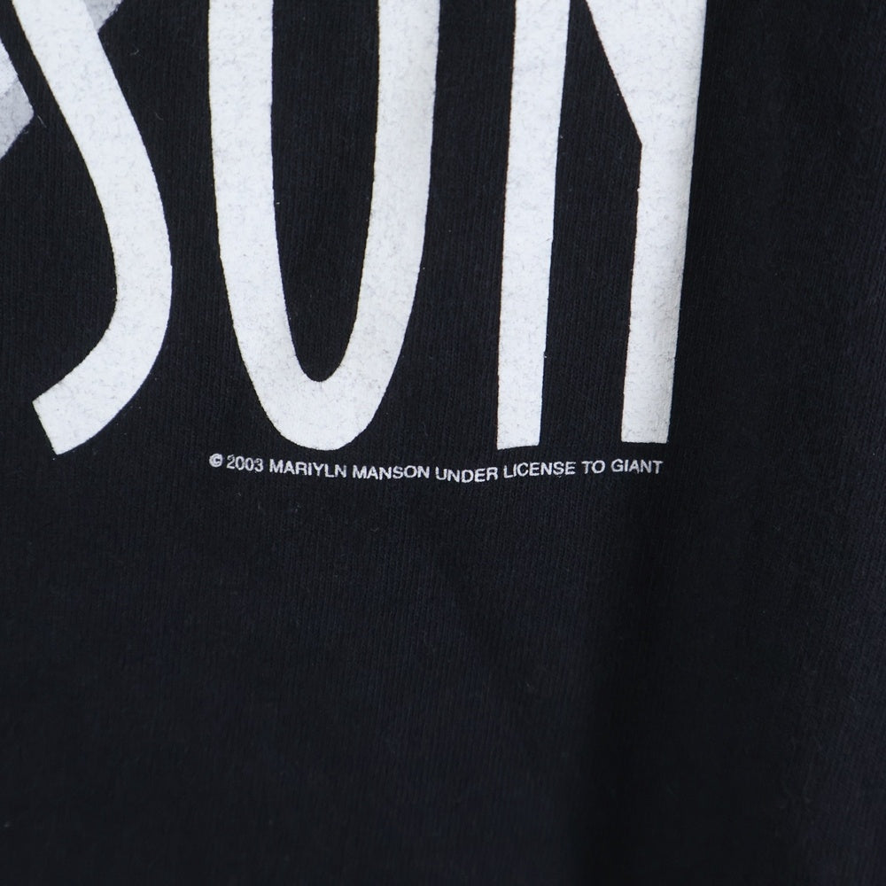 VINTAGE(ヴィンテージ) 00s MARILYN MANSON GROTESK BURLESK TOUR マリリンマンソン Tシャツ 半袖 カットソー ブラック