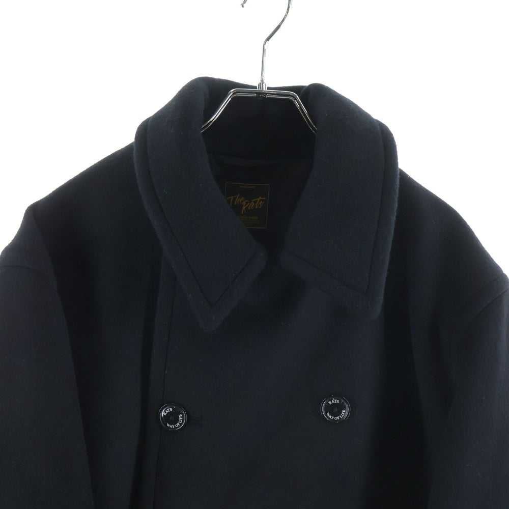 RATS(ラッツ) 25AW P-COAT EMBROIDERY 25'RJ-1202 刺繍 Pコート ブラック