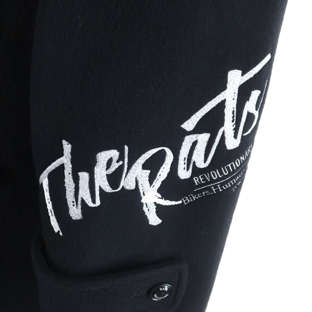 RATS(ラッツ) 25AW P-COAT EMBROIDERY 25'RJ-1202 刺繍 Pコート ブラック