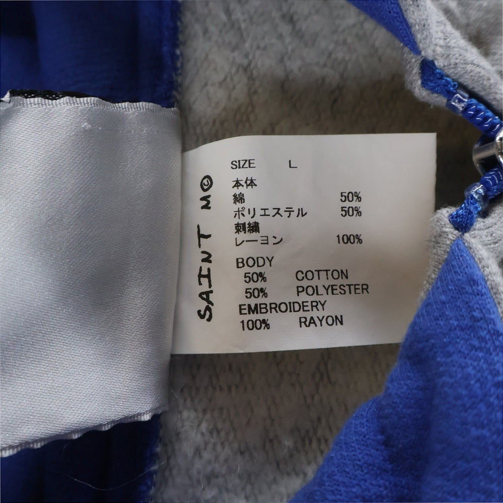 SAINT MICHAEL(セントマイケル) 25AW ZIP HOODIE SIDE LINE SMーHR1ー0000ー058 サイドライン ジップフーディー グレー