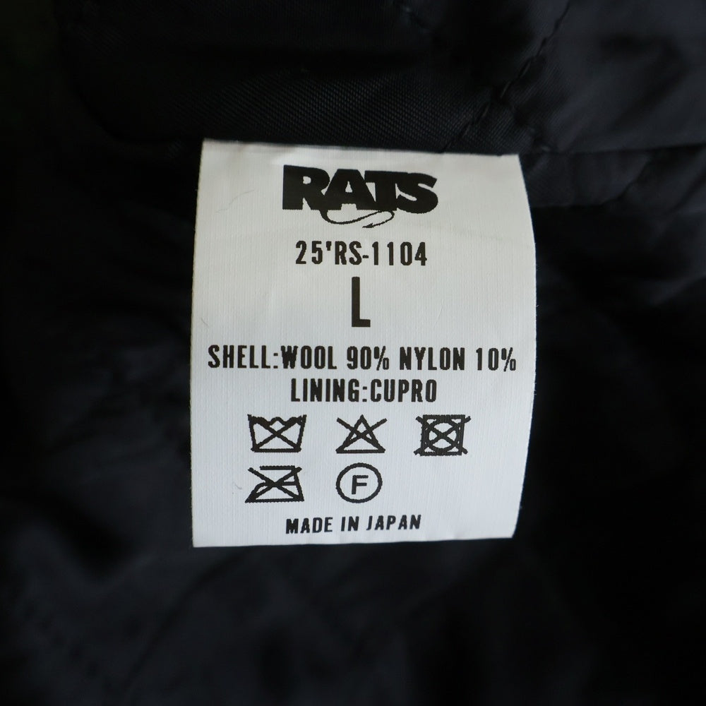 RATS(ラッツ) WOOL CHECK SHIRT JKT 25'RS-1104 ウール チェック シャツ ジャケット グリーン/ブラック