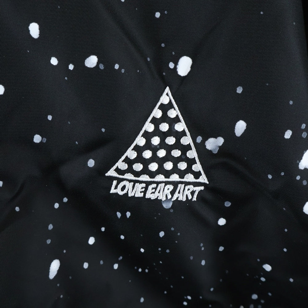 LOVE EAR ART(ラブ イヤー アート) Paint Embroidery MA-1 ジャケット ブラック
