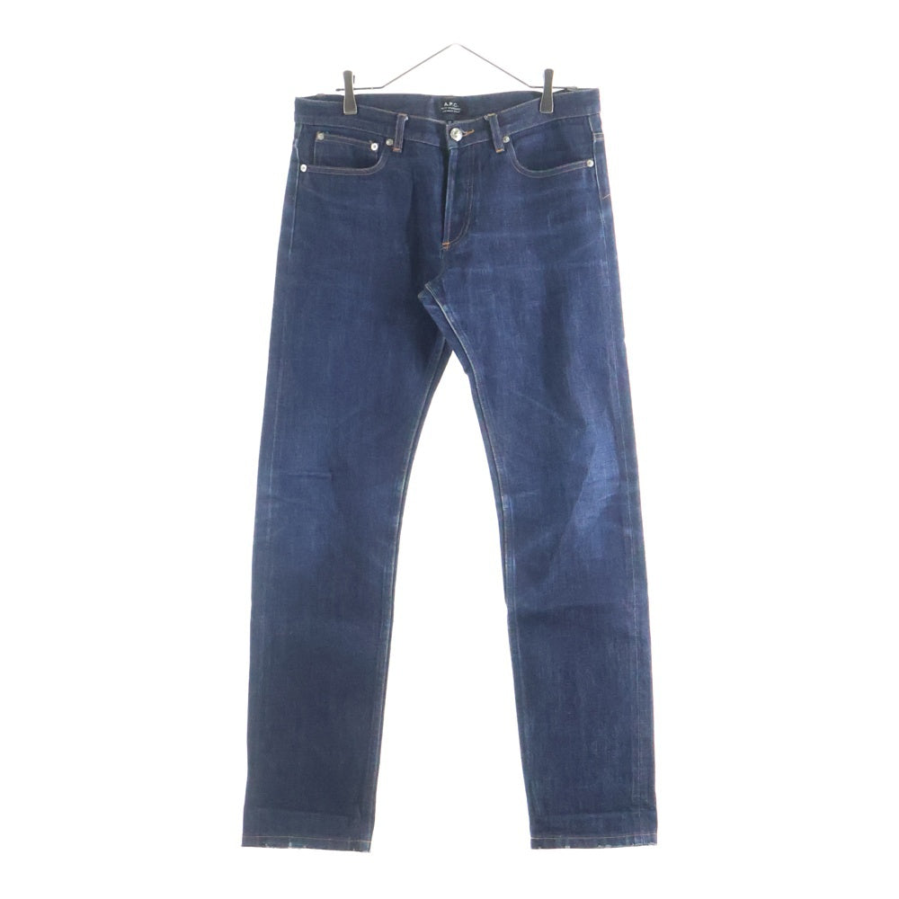 A.P.C(アーペーセー) ボタンフライ ストレート ストレッチデニム パンツ ジーンズ インディゴ