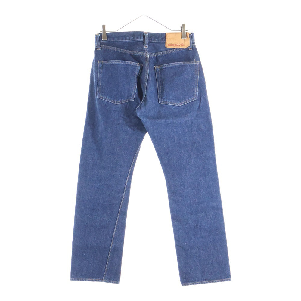 RESOLUTE(リゾルト) 710 ボタン裏10 ボタンフライ ストレートデニム パンツ ジーンズ インディゴ