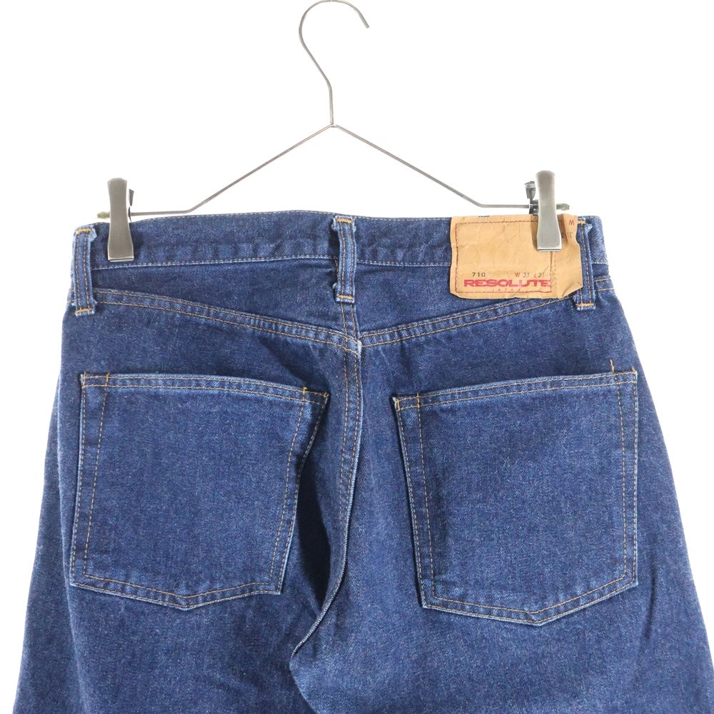 RESOLUTE(リゾルト) 710 ボタン裏10 ボタンフライ ストレートデニム パンツ ジーンズ インディゴ