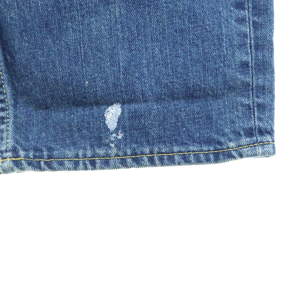 marka(マーカ) ペイントデニム ボタンフライ ストレート デニムパンツ ジーンズ インディゴ M24B10PT01C