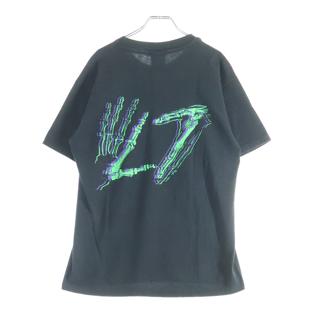 VINTAGE(ヴィンテージ) 90s L7 BONE HAND SIGN バンド 半袖Tシャツ カットソー ブラック