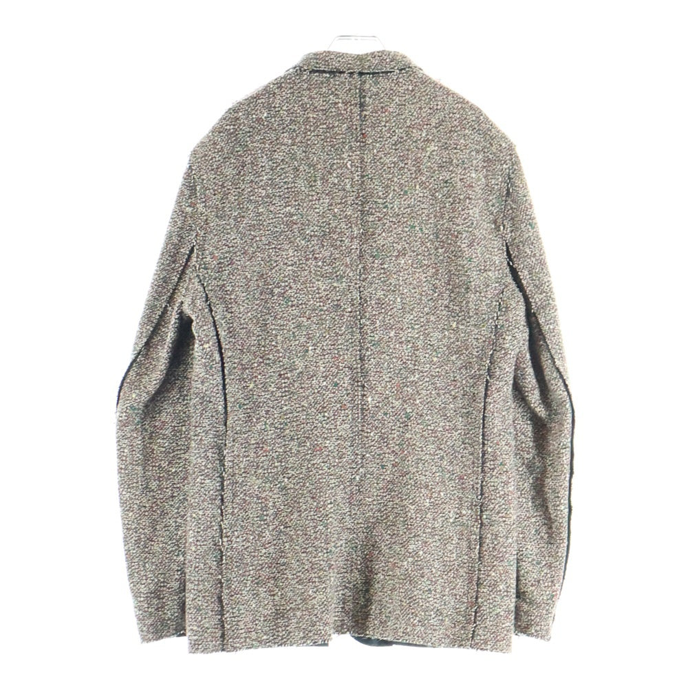 COMME des GARCONS HOMME PLUS(コムデギャルソンオムプリュス) 00s EVER GREEN Inside out Tweed Jacket PTーJ201 AD2007 エバーグリーン インサイドアウト ツイード ジャケット ブラウン