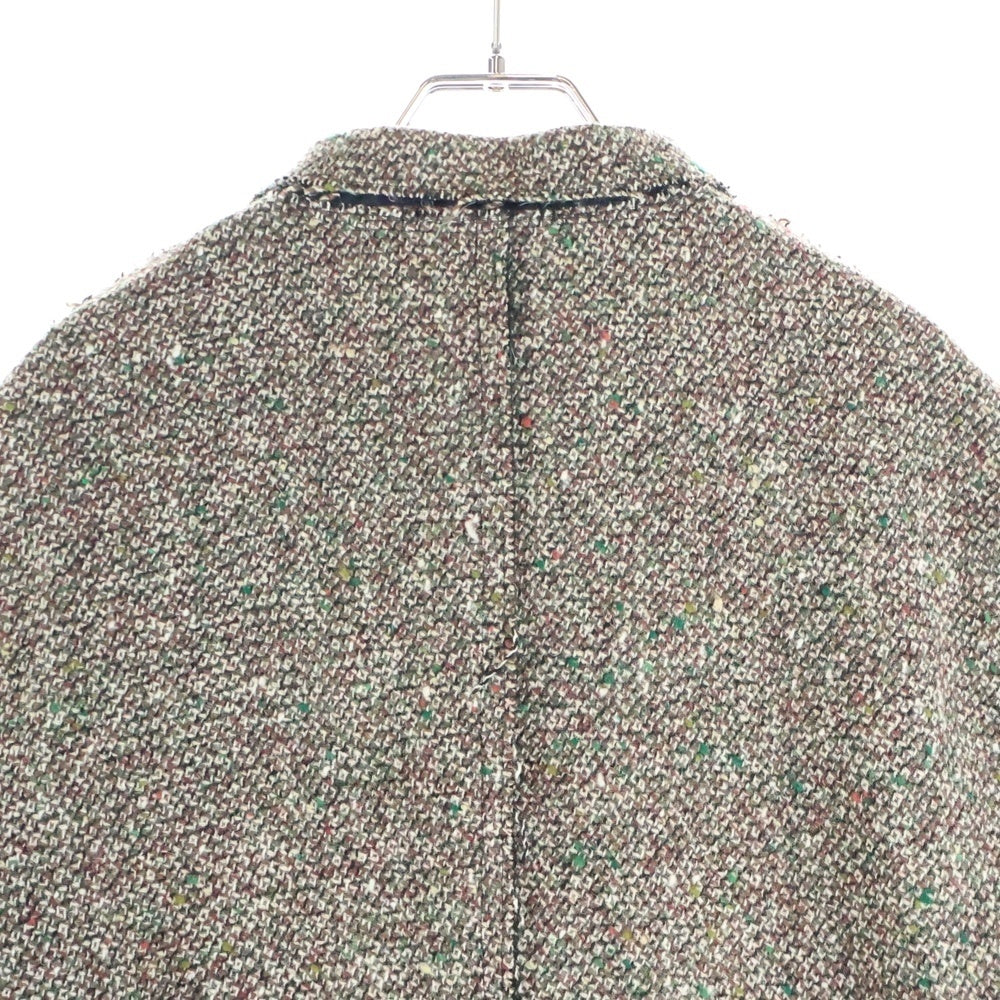 COMME des GARCONS HOMME PLUS(コムデギャルソンオムプリュス) 00s EVER GREEN Inside out Tweed Jacket PTーJ201 AD2007 エバーグリーン インサイドアウト ツイード ジャケット ブラウン