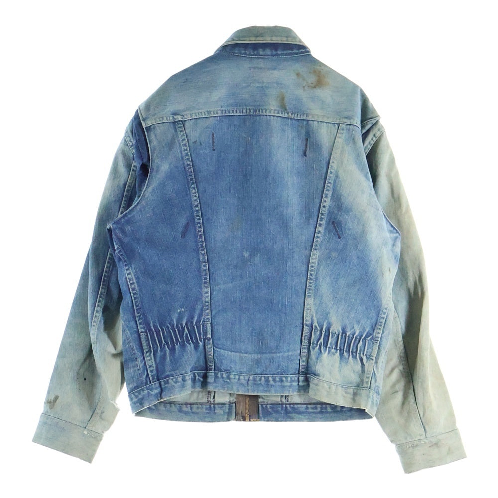 Wrangler(ラングラー) 60s Vintage BLUE BELL 11MJZ 縦ベル SCOVILL GRIPPER ZIPPER デニム ジャケット インディゴ