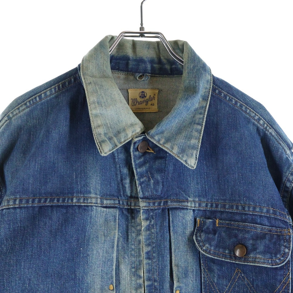 Wrangler(ラングラー) 60s Vintage BLUE BELL 11MJZ 縦ベル SCOVILL GRIPPER ZIPPER デニム ジャケット インディゴ