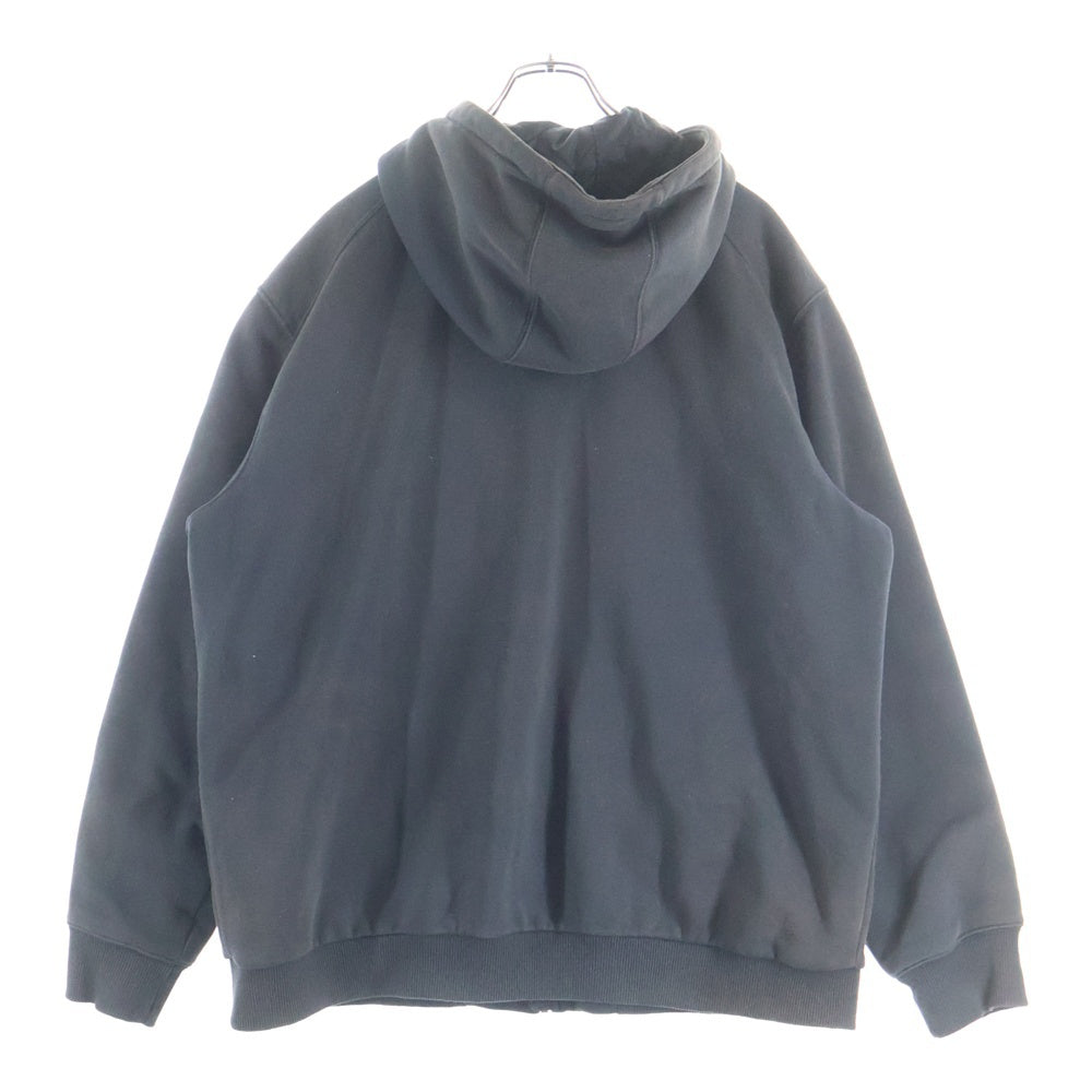 CARHARTT(カーハート) Rain Defender レインディフェンダー 裏地キルティングジップアップ パーカー フーディー ブラック