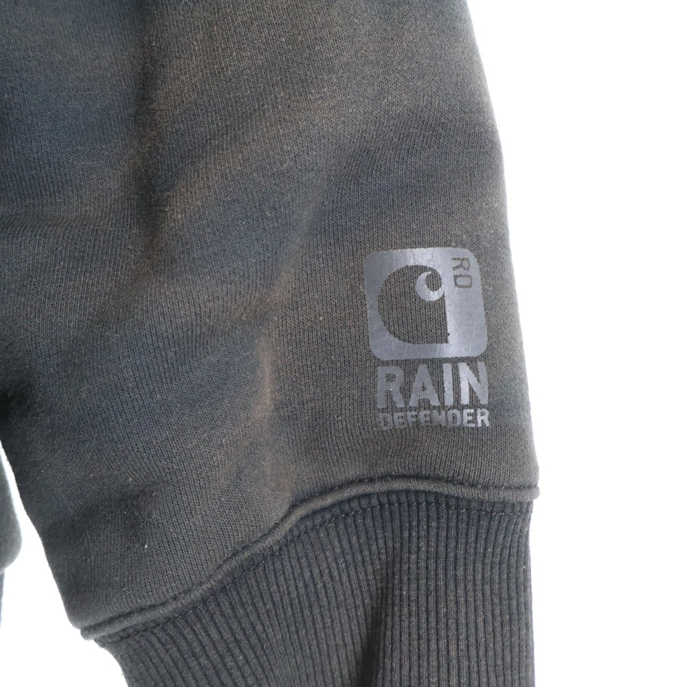 CARHARTT(カーハート) Rain Defender レインディフェンダー 裏地キルティングジップアップ パーカー フーディー ブラック