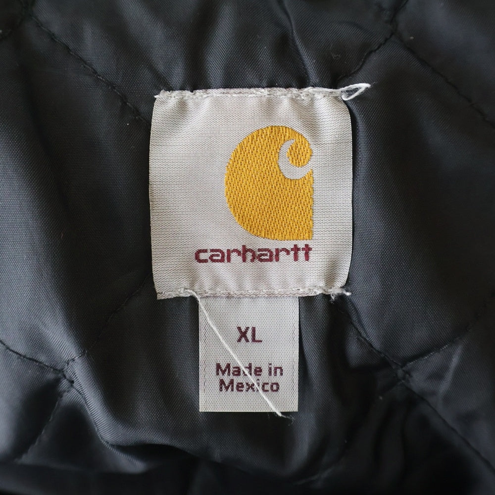 CARHARTT(カーハート) Rain Defender レインディフェンダー 裏地キルティングジップアップ パーカー フーディー ブラック