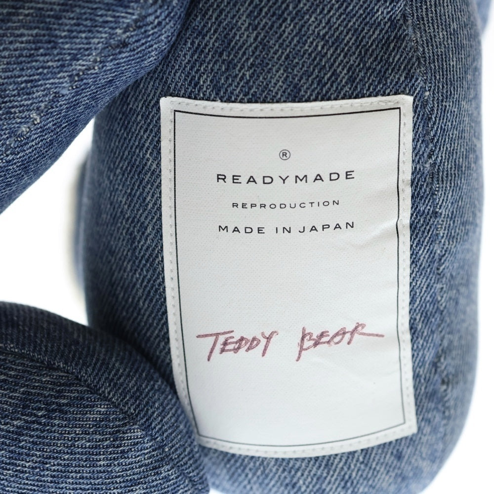 READY MADE(レディメイド) TEDDY BEAR テディベア ぬいぐるみ デニム ブルー RE-CO-AS-00-00-295