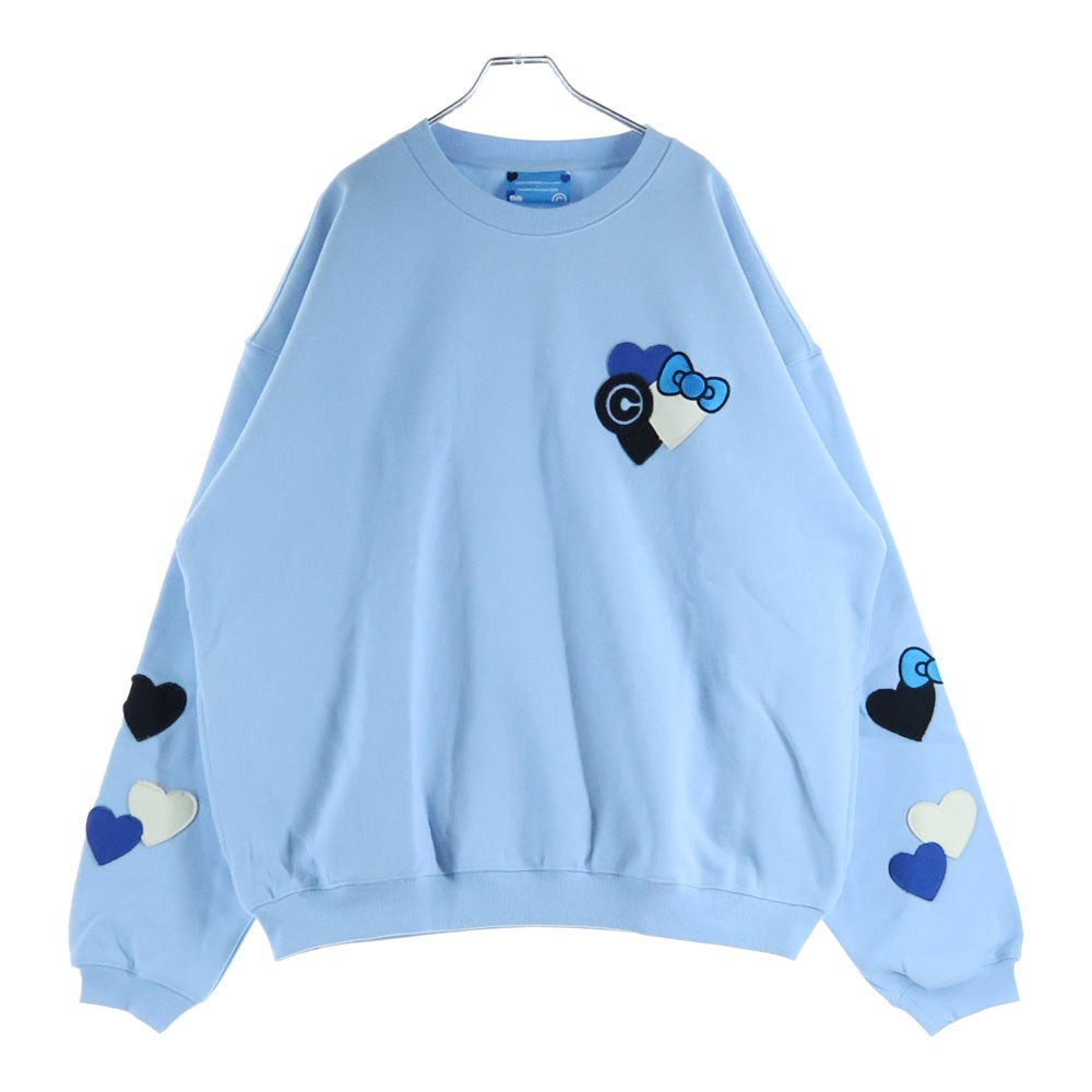 COIN PARKING DELIVERY(コインパーキングデリバリー) ×SANRIO CHARACTERS SWEAT SHIRT CPDSC-KT14 ×サンリオキャラクターズ クルーネック長袖スウェットトレーナー ブルー